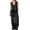 Black#women's vacation outfits, variant on Moxiu 2 Piece Sets for Women Summer Vacation Cotton V Neck Ruffled Hem Tank Tops and Drawstring Wide Leg Pants Lounge Set Outfit Navy,S