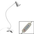 thumbnail image 2 of Clamp Desk Lamp Dimmable Clip on Reading Light (3000-6500K) Adjustable Color Temperature,Mini USB Table Lamp Adjustable 360 Degree Gooseneck Clip Reading Light for Reading, Working-White, 2 of 9