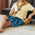 thumbnail image 6 of Bixox Men's Agave Cactu printed lightweight casual shorts, soft sleep shorts with pockets., 6 of 7