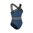 thumbnail image 3 of Womens Tummy Control Front Crossover One Piece Swimsuit - Hollow Monokini Bathing Suit, 3 of 9