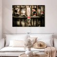 thumbnail image 2 of Elephant Stock Firefighter Hose Wall Art - Horizontal Canvas Wall Art - Living Room Wall Decor - Our America Canvas - Brown And Red Decor - 45" x 30", 2 of 8