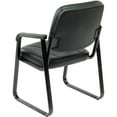 thumbnail image 4 of Global Industrial Reception Chair, Vinyl Upholstered, Black, 4 of 6