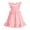 Pink, variant on Tiny Cutey Toddler Baby Girl Dress Kids Summer Cotton Solid Ruffle Sleeveless Skirt Casual Sundress for 18-24 Months