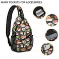 thumbnail image 2 of Sushi Lover's Sling Bag Anti-Theft Crossbody Chest Pack for Hiking, Biking & Travel Spacious & Organized Japanese Foodie Gear, 2 of 6