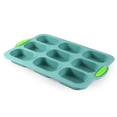 thumbnail image 3 of 9-Cavity Oval French Bread and Cake Silicone Baking Mold, Non-Stick Reusable Loaf Pan for Homemade Pastries and Desserts - Easy Release and Dishwasher Safe, 3 of 4