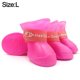 thumbnail image 2 of 4 zapatos para perros de color rosa, adecuados para días de nieve, carreteras calientes, días de lluvia, impermeables, para caminar al aire libre, antideslizantes para pisos duros MFZFUKR BST3028756-3, 2 of 6