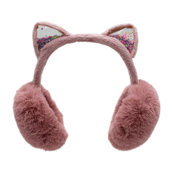 Plush Ear Muffs Fluffy Ear Muff for Women Plush Foldable Earmuffs Kids Winter Earmuffs Girls Boys Cold Weather Ear Warmer