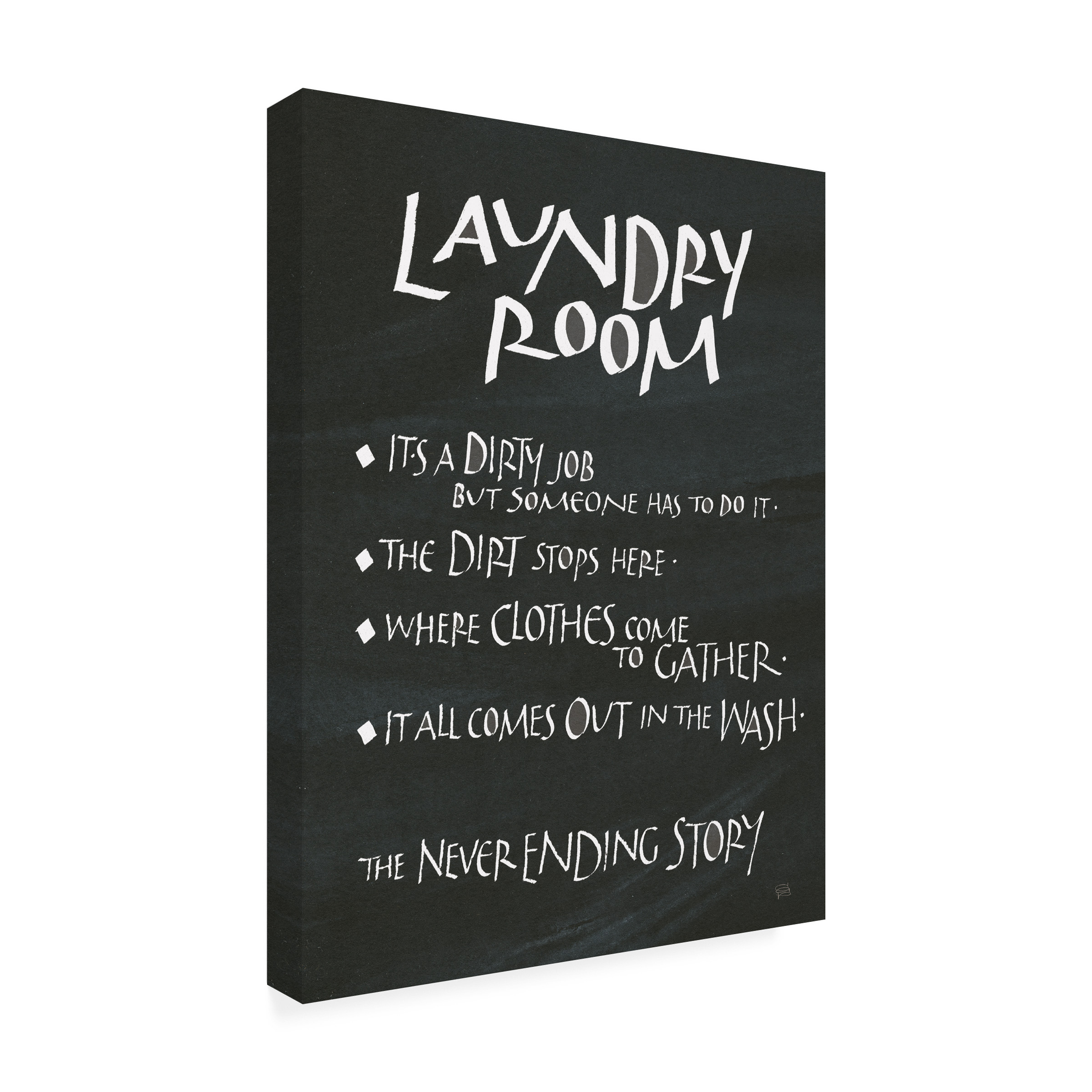 Trademark Fine Art 'Laundry Room Sayings' Canvas Art by Chris Paschke