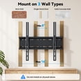 thumbnail image 7 of MountFTV Fixed Low Profile TV Mount for 26-60 inch TVs,up to 115 lbs,Ultra Slim TV Wall Mount Bracket,Max 400 x 400mm, Fit 8",12",16" Wood Stud, 7 of 7