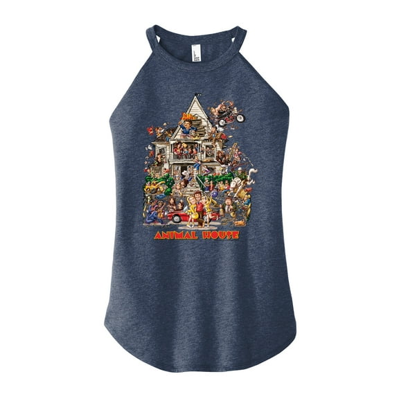Animal House - Find The Character In The Maze - Juniors High Neck Tank Top