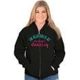 thumbnail image 5 of Cute Dancer Gymnast Mermaid Lover Zip Hoodie Sweatshirt Women Brisco Brands X, 5 of 6