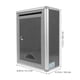 thumbnail image 2 of Suggestion Box Wall Mounted Lock Box Outdoor Installation Home Office Use Aluminum Grey Secure Locking 1 Set, 2 of 5
