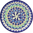 thumbnail image 2 of Polish Pottery 7½-inch Dessert Plate (Graphic Armor Theme) Hand Painted in Boleslawiec, Poland + Certificate of Authenticity, 2 of 6