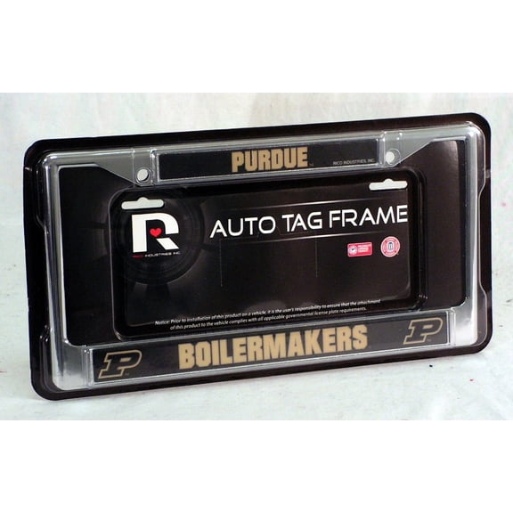 Purdue-Boilermaker's Car Frame - Chrome Metal License Plate Frame