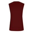 thumbnail image 3 of ADSSDQ Men's Sleeveless Basic Tank Top Jersey Casual Shirts Wine 2XL, 3 of 4