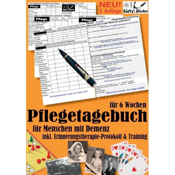 Pflegetagebuch XXL (6 Wochen) fÃ¼r Menschen mit Demenz - inkl. Erinnerungstherapie-Protokoll, (Paperback)