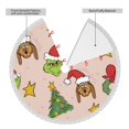 thumbnail image 4 of Faldas para árbol de Navidad Grin-Ch de 48 pulgadas, tapete para árbol de Navidad para fiestas de invierno, falda para árbol de Navidad para decoraciones navideñas rústicas, 4 of 8