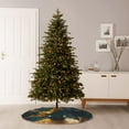 thumbnail image 6 of Xecao Whimsical Starry Night Scene Pattern Christmas Tree Skirt Round Xmas Tree Mat Base Cover for Holiday Home Decorations-30", 6 of 6