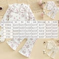 thumbnail image 4 of NIEWTR Kids Sweatsuit Set Girls Toddler Baby Girl Fall Winter Long Sleeve Crewneck Shirt with Elastic Waist Pajama Set Daily Wear Comfy Loungewear Soft for 3T 4T(A-Pink,18-24 Months), 4 of 9
