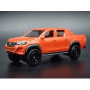 Open Box 2015-2025 TOYOTA HILUX PICKUP TRUCK ORANGE 1/64 SCALE DIORAMA DIECAST MODEL CAR