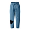 thumbnail image 4 of Pantalones Anchos Estampados de Lino Y Algodón Sueltos Informales Para Mujer A La Moda Odeerbi ODB-6, 4 of 6