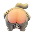 thumbnail image 2 of Squeezable Decompression Butt Ornament, Soft Silicone Stress Relief Toy, Non-Toxic Resin Dashboard Decor, Cute Quirky Healing Figurine for Car Interior Home Office Desktop Decoration Gift, 2 of 5