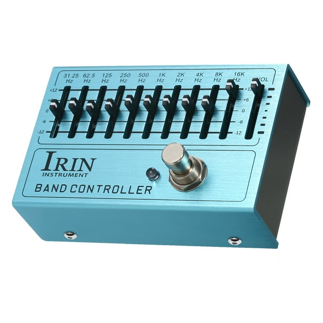IRIN "Versatile Band Controller with 10-Band EQ Equalizer for Guitar & Bass - Premium Aluminum Alloy Effector for 4 to 7 String Instruments"