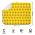 thumbnail image 2 of Sunflower Print Microfiber Kitchen Dish Drying Pad, 18x24 Inch Foldable Rack Mat, Absorbent Floral Mat for Sink or Counter, 2 of 5
