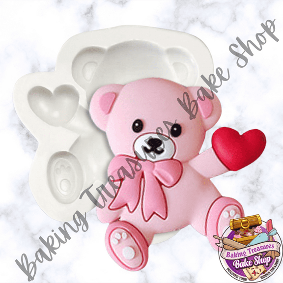 Bear with Heart Silicone Mold