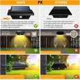 thumbnail image 5 of 40 luces solares con sensor de movimiento LED para exteriores, nivel impermeable Ip65, gran angular, 5 of 5