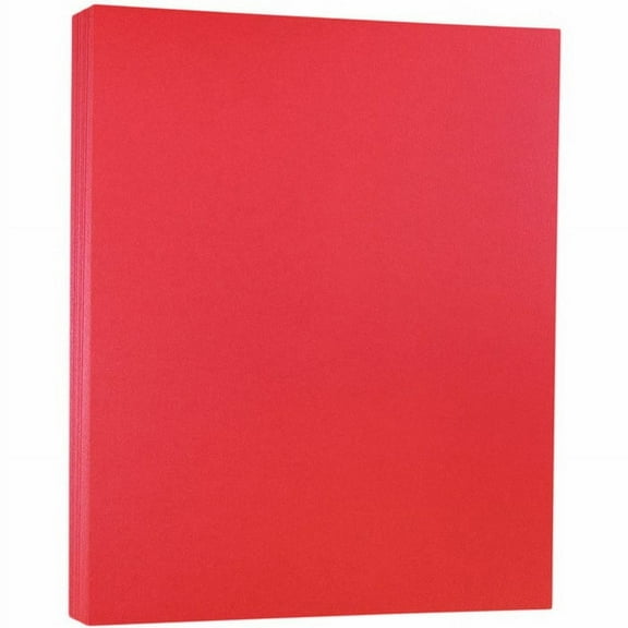 JAM Paper Stardream, 8 1/2 x 11, Jupiter Red Metallic, 32lb, 100 per Pack