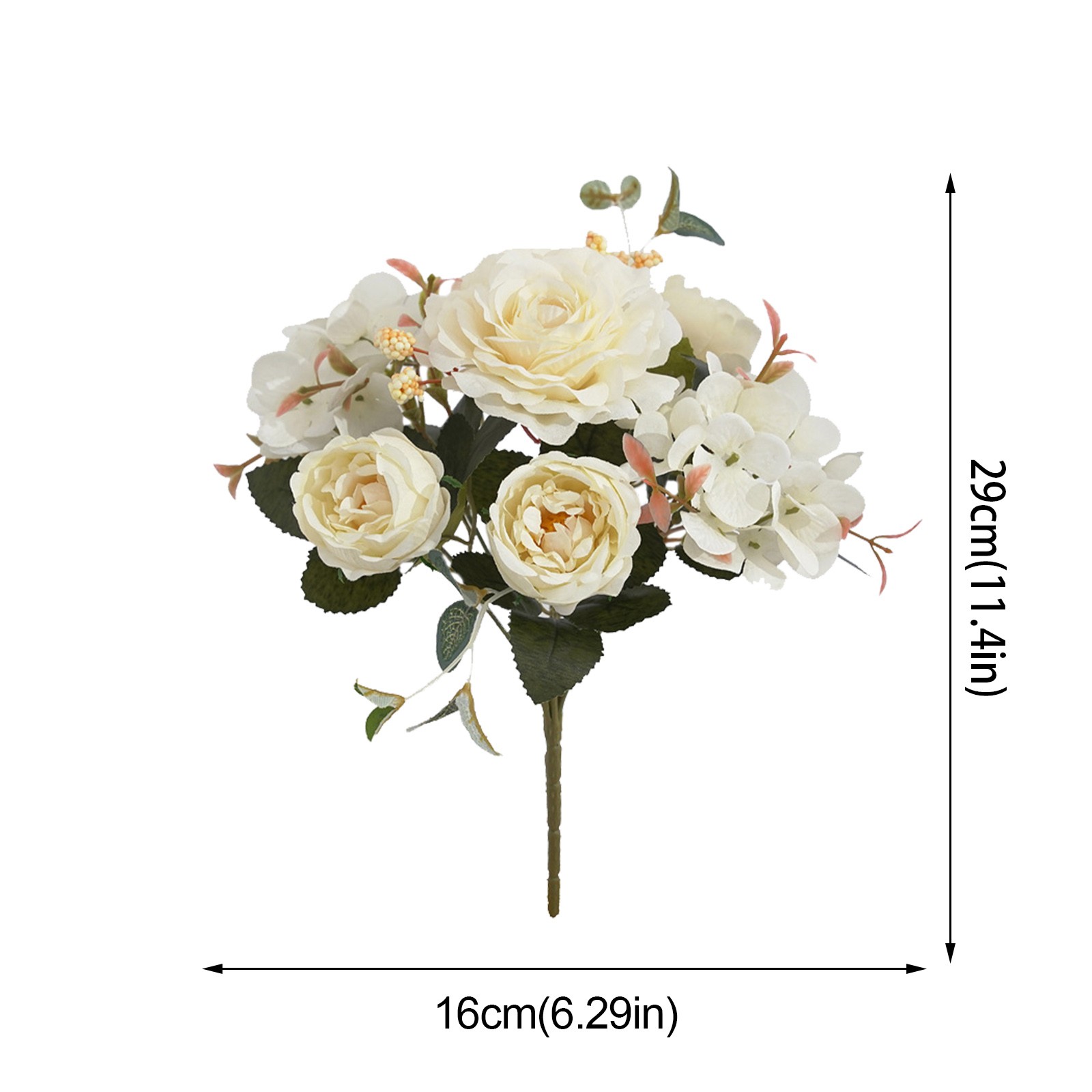 Artificial Peony Flowers Rose Wedding Bouquetss Floral Rose Flower Silk ...