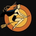 thumbnail image 3 of CafePress - Retro Witch T Shirt - Dark T-Shirt Kids XS-XL, 3 of 4