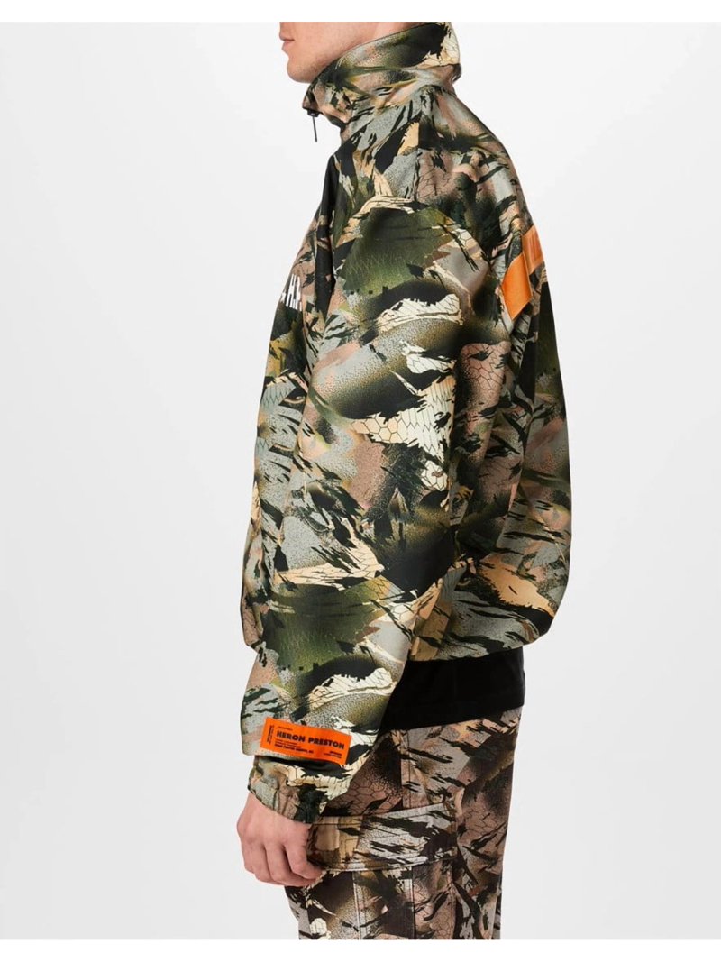Heron Preston ナイロンセットアップ Heron Preston Tracktop Zipped Jacket | Green | FARFETCH