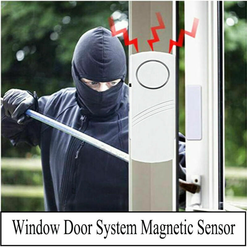 4er Set Original Box Magnetic contact technology Window Alarm Home Secure Alarm System 