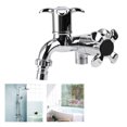 thumbnail image 4 of Water Faucet, Asixx ABS Plastic Washing Machine Faucet Sink Basin Water Tap Faucet Water With Double  & Handle G1/2, 4 of 8