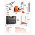 thumbnail image 6 of Adjustable Pocket Hole Jig Kit for Woodworking,1/2 to 1-1/2 in,Complete System with Toolcase,C-Clamp,Step Drill,Hex Wrench&Square Drive Bit, 6 of 6