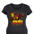 thumbnail image 3 of Marvel Iron Man - Tony Stark Armor Specs - Maternity Scoop Neck Graphic T-Shirt, 3 of 5
