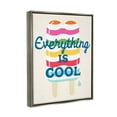thumbnail image 5 of Stupell Industries Everything Is Cool Summer Striped Ice Pop Snack Graphic Art Luster Gray Floating Framed Canvas Print Wall Art, Design by Daphne Polselli, 5 of 5