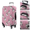 thumbnail image 5 of Pink French Bulldog Love Heart Luggage Cover Fashion Suitcase Cover Baggage Covers Fit 25-28 Inch Luggage (Go Travel), 5 of 5