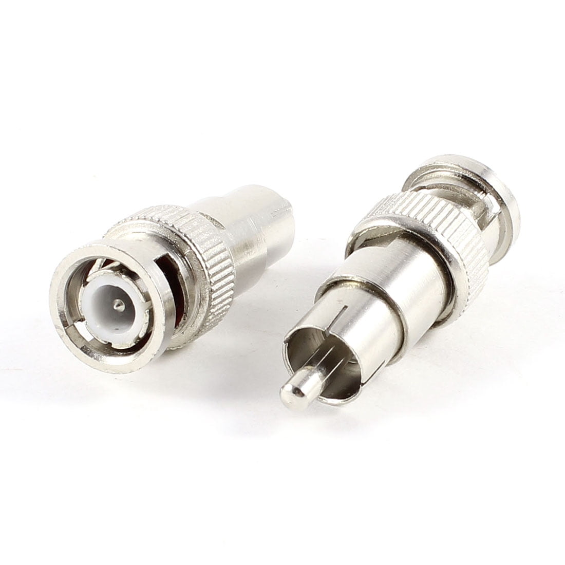 2 Pcs BNC Male to RCA Male RF Coaxial Connector Adapter for CCTV AD 