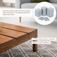 thumbnail image 5 of Furniture Pads, 36Pcs 1.5" - Square Self Adhesive Felt Furniture Pads, Floor Protectors for Furniture Feet Chairs Legs Hardwood Floors (Gray), 5 of 6