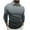 Gray, variant on Men's Knit GOLF Shirt Long Sleeve Quarter Zip GOLF Sweater Casual Golf Shirts Vintage Striped Collar GOLF Black