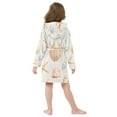 thumbnail image 7 of FORMRS Niños Bathrobe Unisex Hooded Robe Soft Plush Pajamas Sleepwear, Size 4-6T, Gray Seashell, 7 of 7