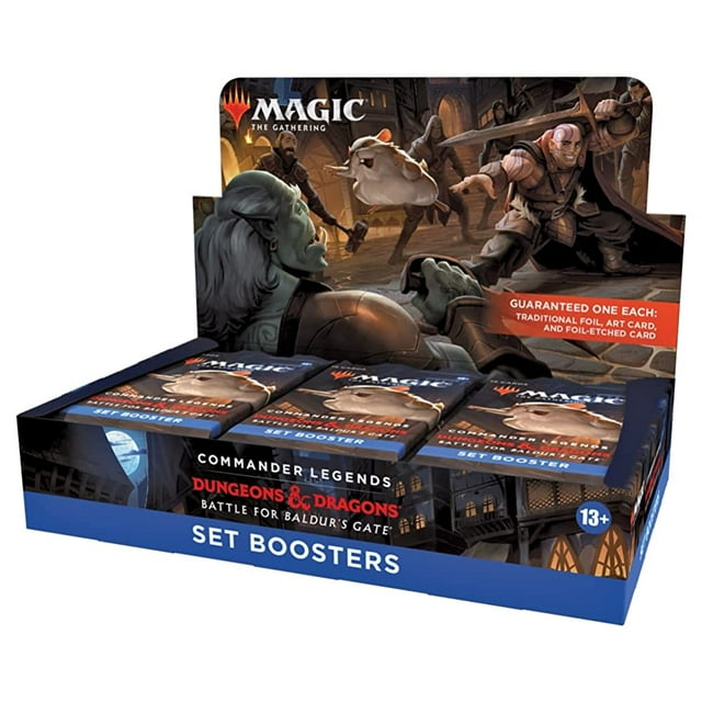 Magic: The Gathering Commander Legends: Battle for Baldurâs Gate Set Booster Box | 18 Packs (270 Magic Cards)