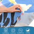 thumbnail image 3 of Yayeee Kitchen Curtains Tier Pair Light Filtering 27"x36" Rod Pocket Short Cafe Window Panel, Colorful Landscape, 3 of 7
