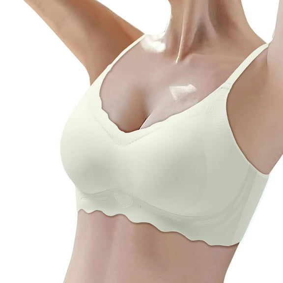 Seamless Wireless Supportive Bra Comfort Soft No Underwire Bra Casual Summer Bra for Wife Regular & Plus Size