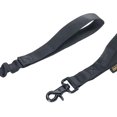 thumbnail image 4 of Correa elástica militar para perros, cuerda elástica con 2 asas de control acolchadas para perros medianos y pequeños (negro), 4 of 5