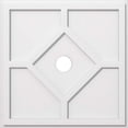 thumbnail image 2 of Ekena Millwork CMP24EY-03000 24 Po. OD x 3 Po. ID Carré Embry Grade Architectural PVC Médaillon de Plafond Contemporain, 2 of 4