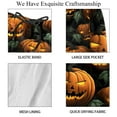 thumbnail image 4 of luoweisi Men's Beach Shorts Quick Dry Swim Trunks with Mesh Lining Halloween Pumpkin M, 4 of 5